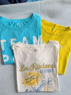 Lot Of 3 J. Crew Summer Graphic Tee T Shirts XS